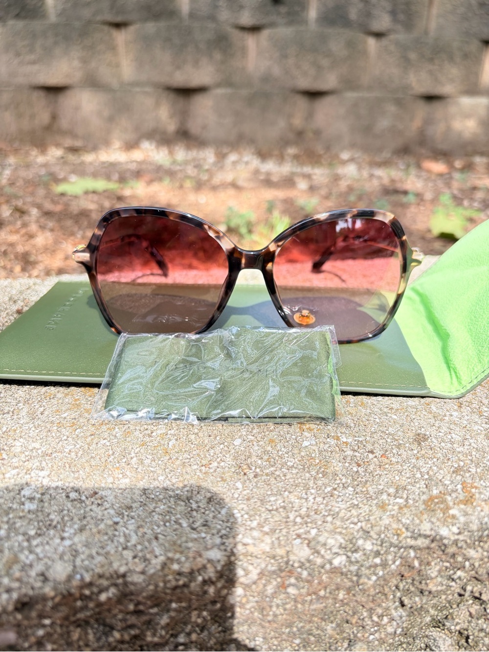 Longchamp Tortoiseshell Gradient Lens Women’s Sunglasses - Brown